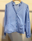 Elize Blouse Blue Ruit