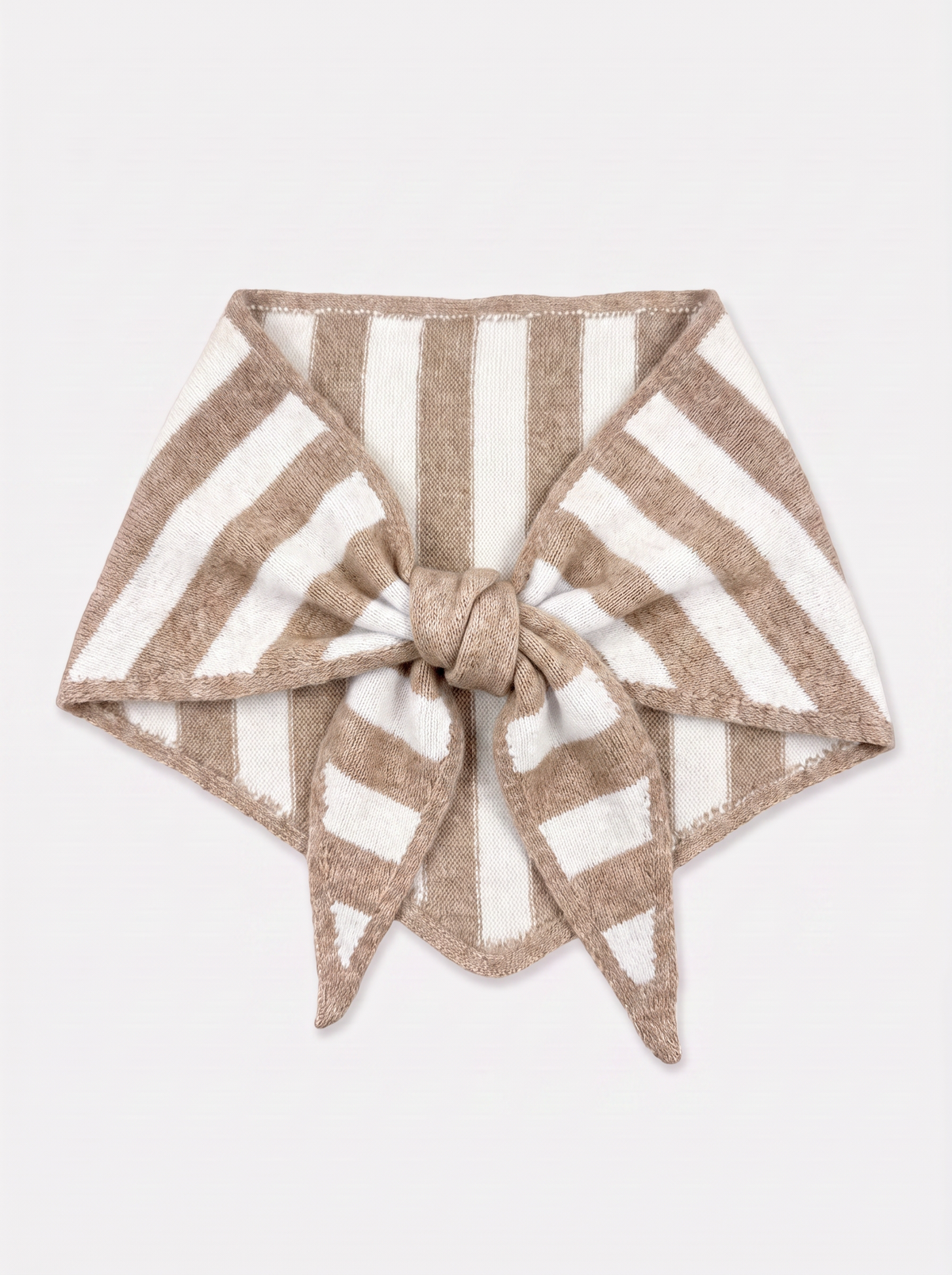 Triangle scarf Beige/ brown
