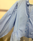 Elize Blouse Blue Ruit