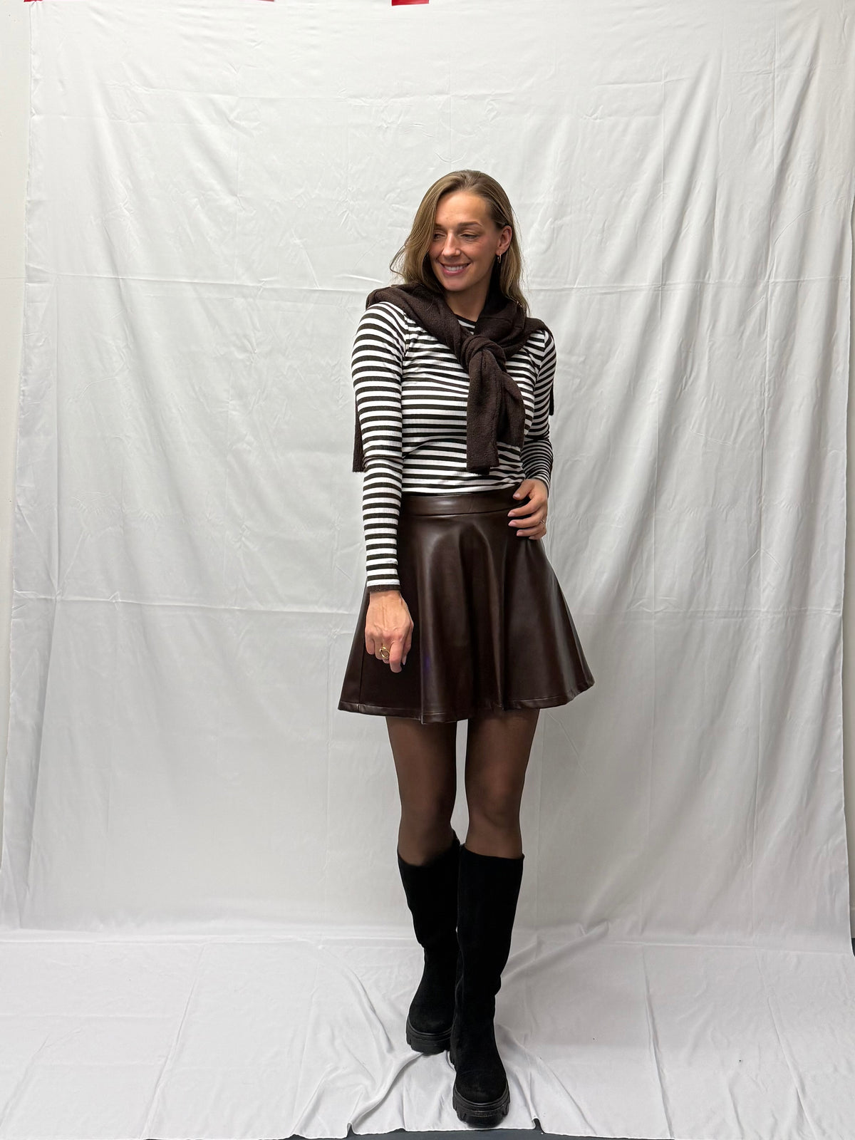 JDY Fransiska longsleeve Brown