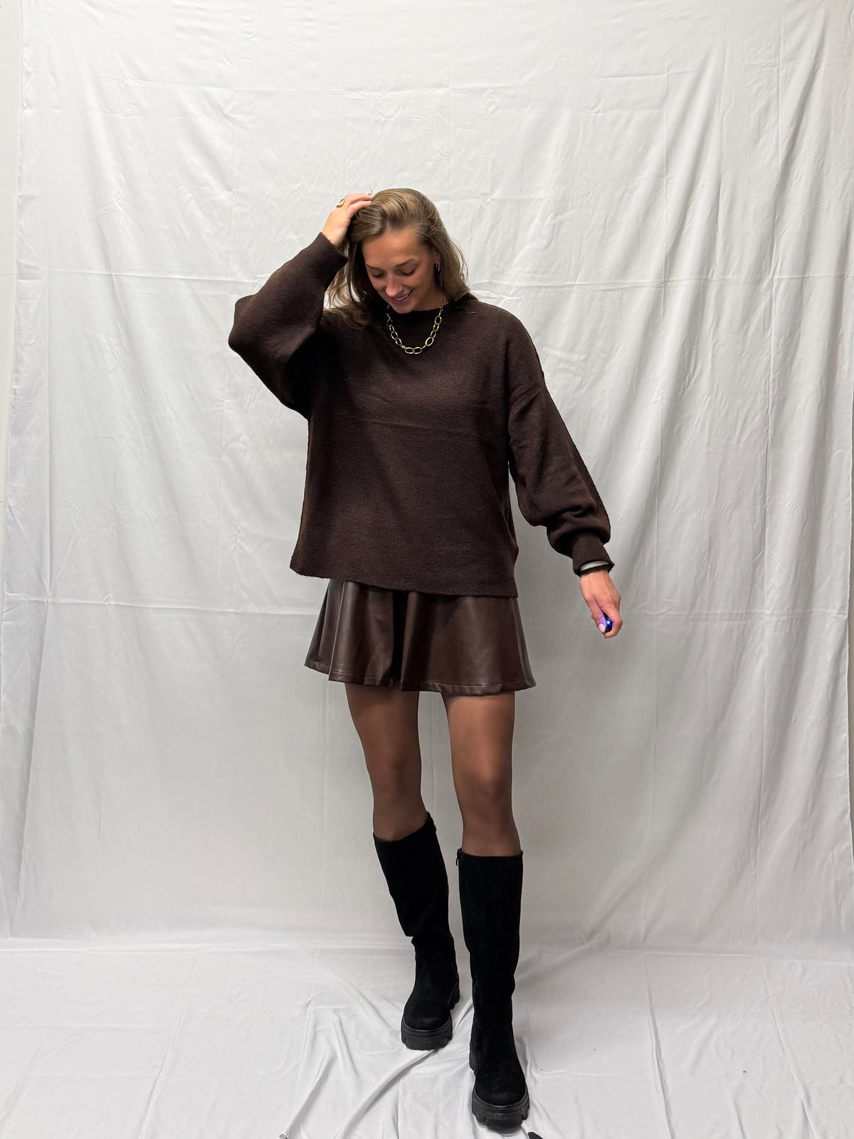 JDY Karla skirt brown