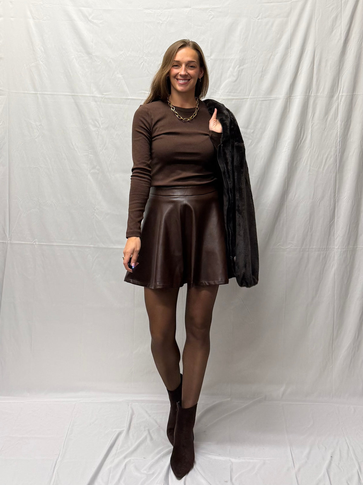 JDY Karla skirt brown