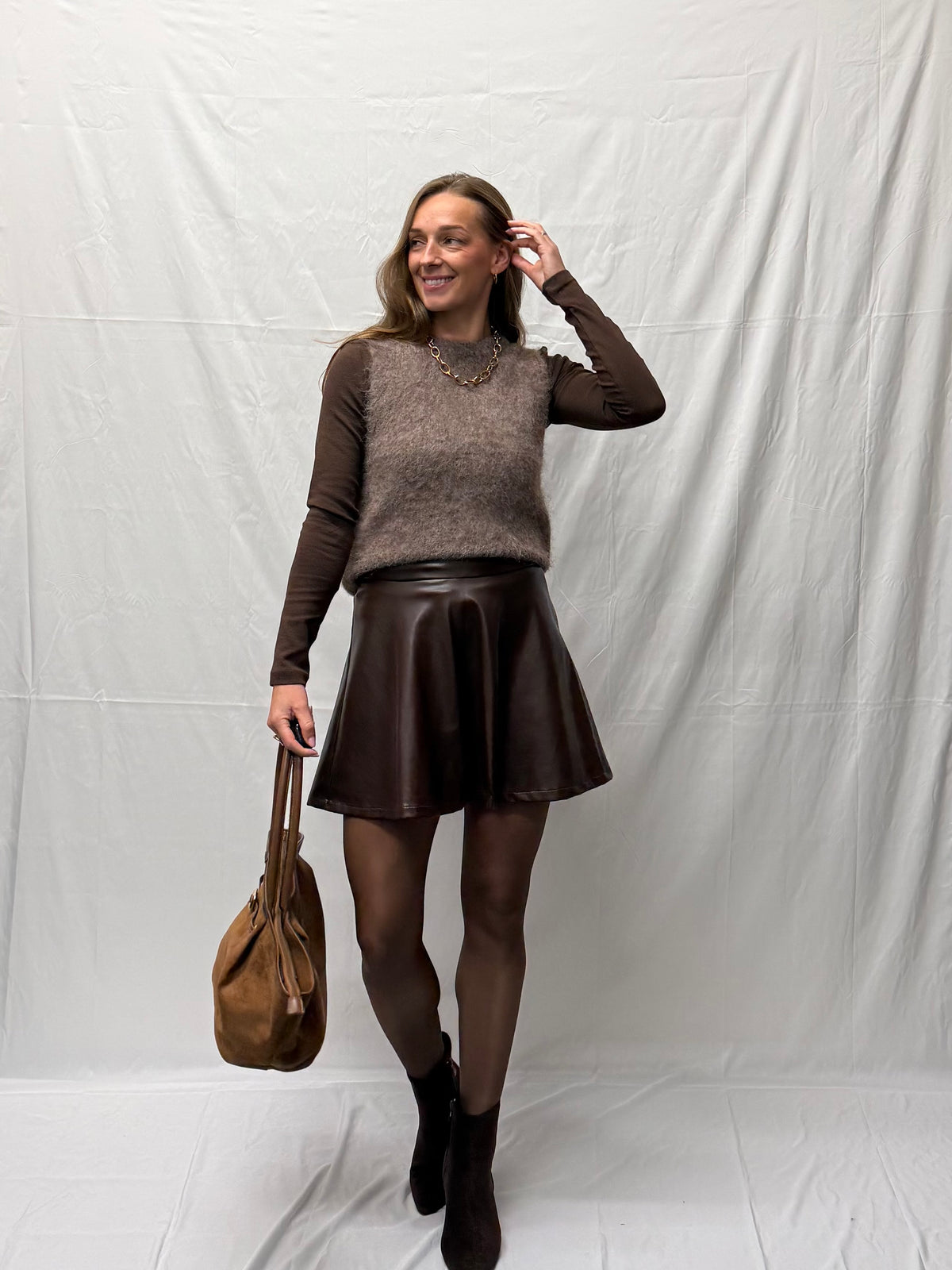 JDY Emmy vest brown