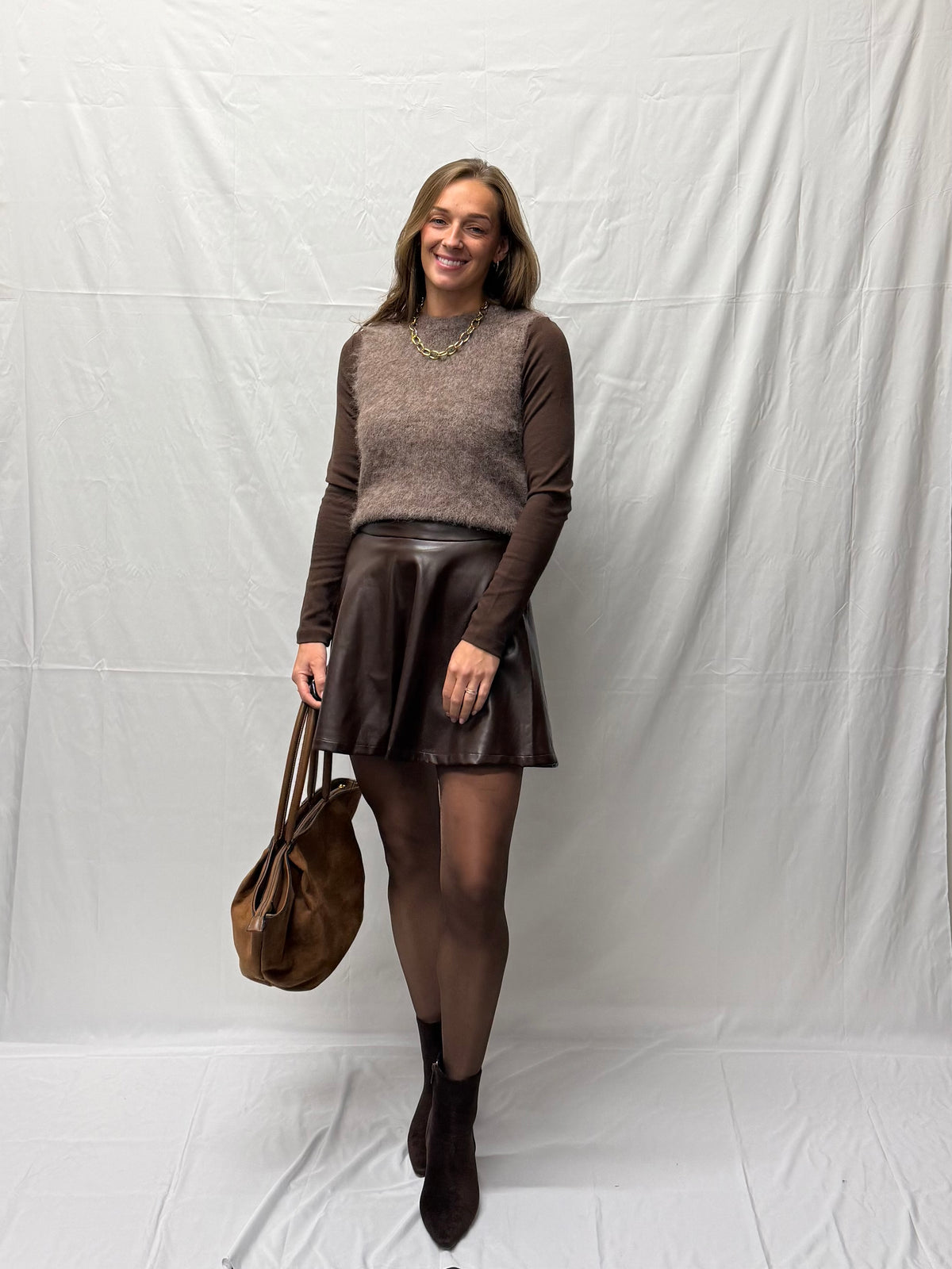 JDY Emmy vest brown