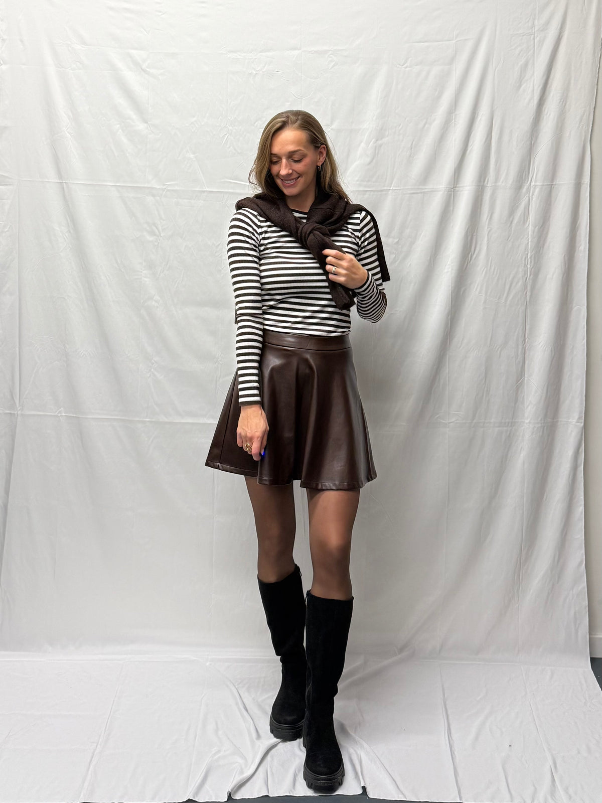 JDY Fransiska longsleeve Brown