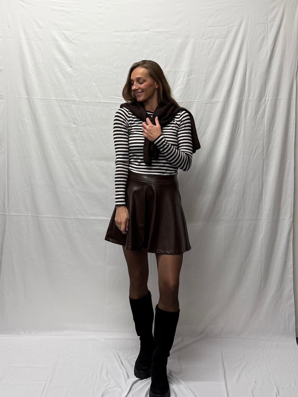 JDY Fransiska longsleeve Brown